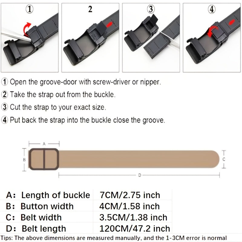 mens casual imitation nylon outdoor anti belt