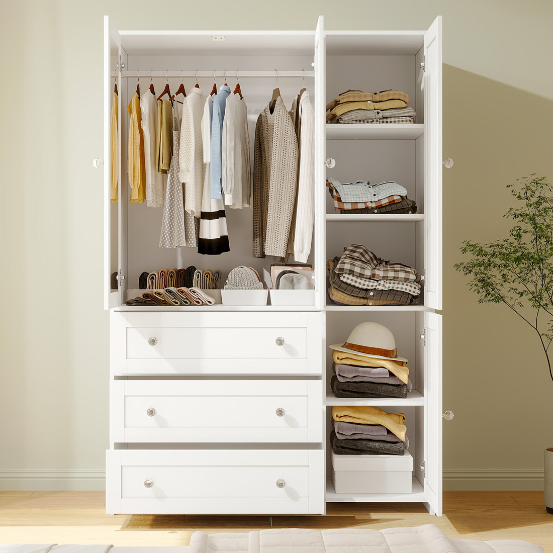 47 63 large modern wardrobe closet mirror door