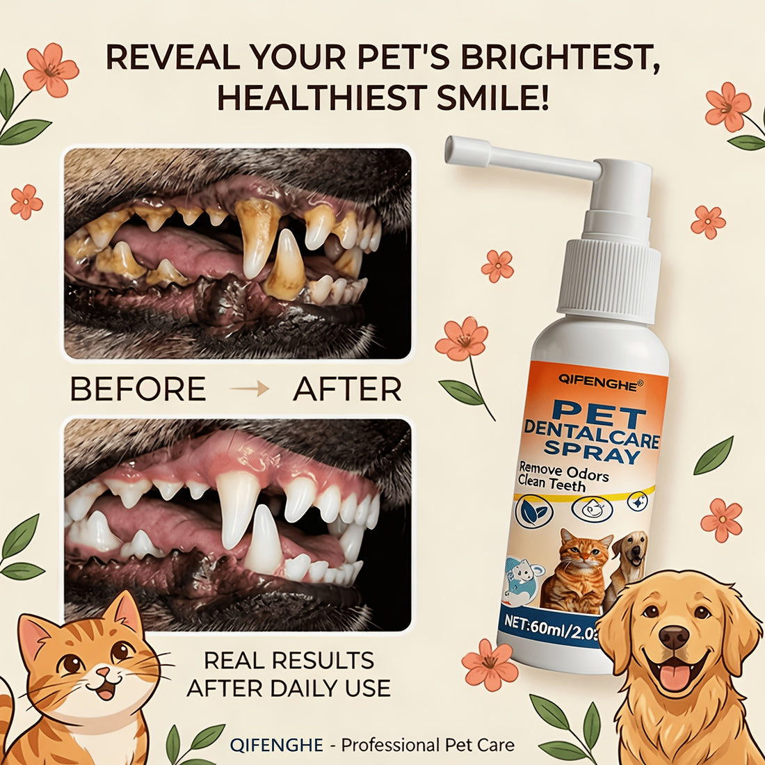 oral spray pet breath freshener