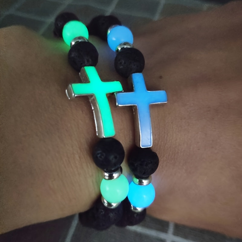 1pc volcano stone retro bracelet multi color