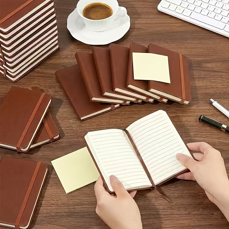 set 6 pu leather bound journals featuring 160 pages