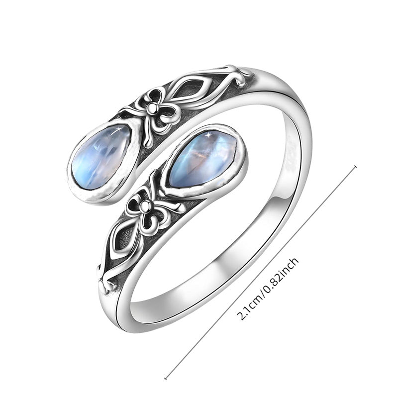 vintage imitation rings adjustable bow thumb ring