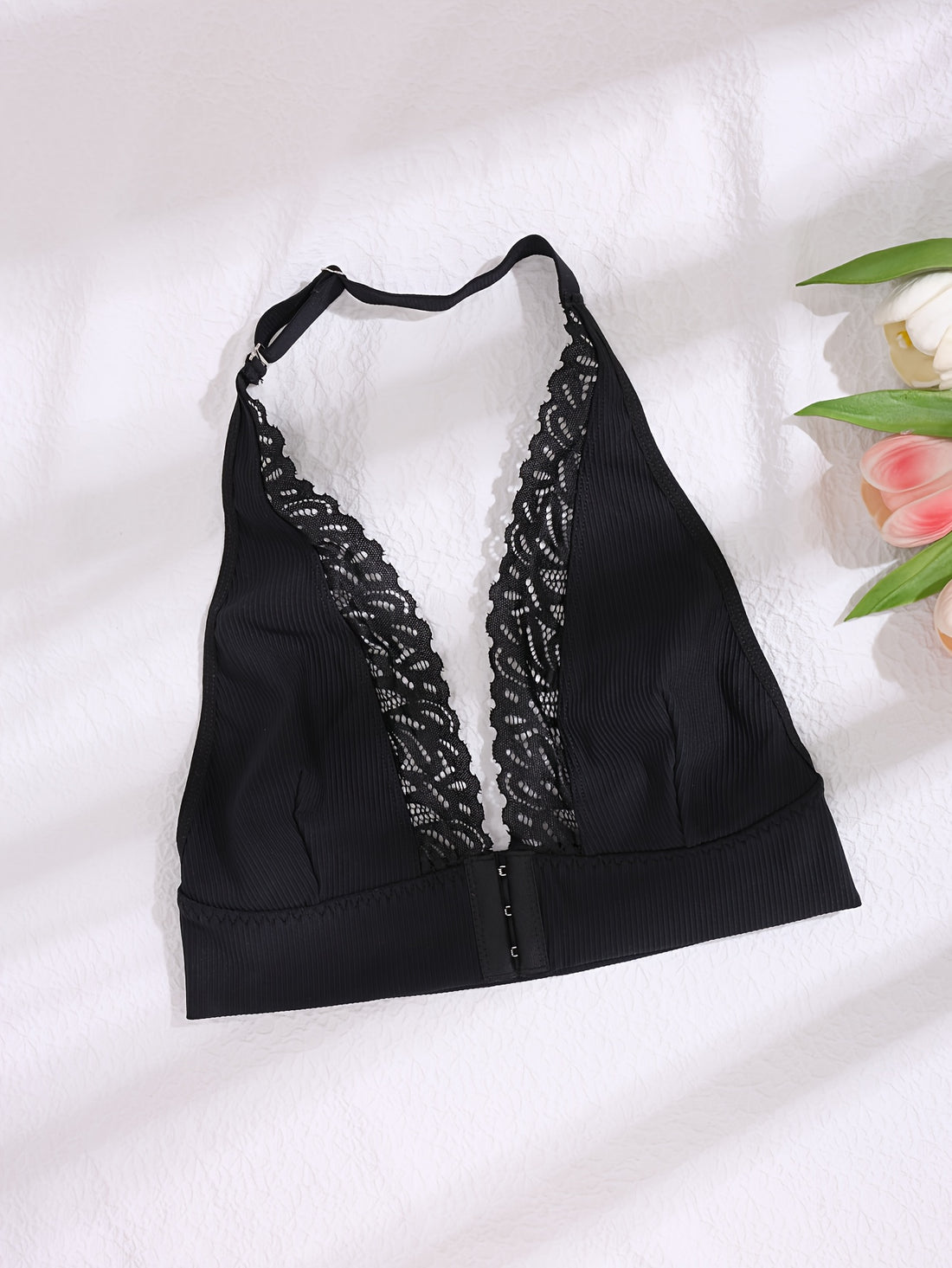 womens front closure wireless bra comfortable backless
