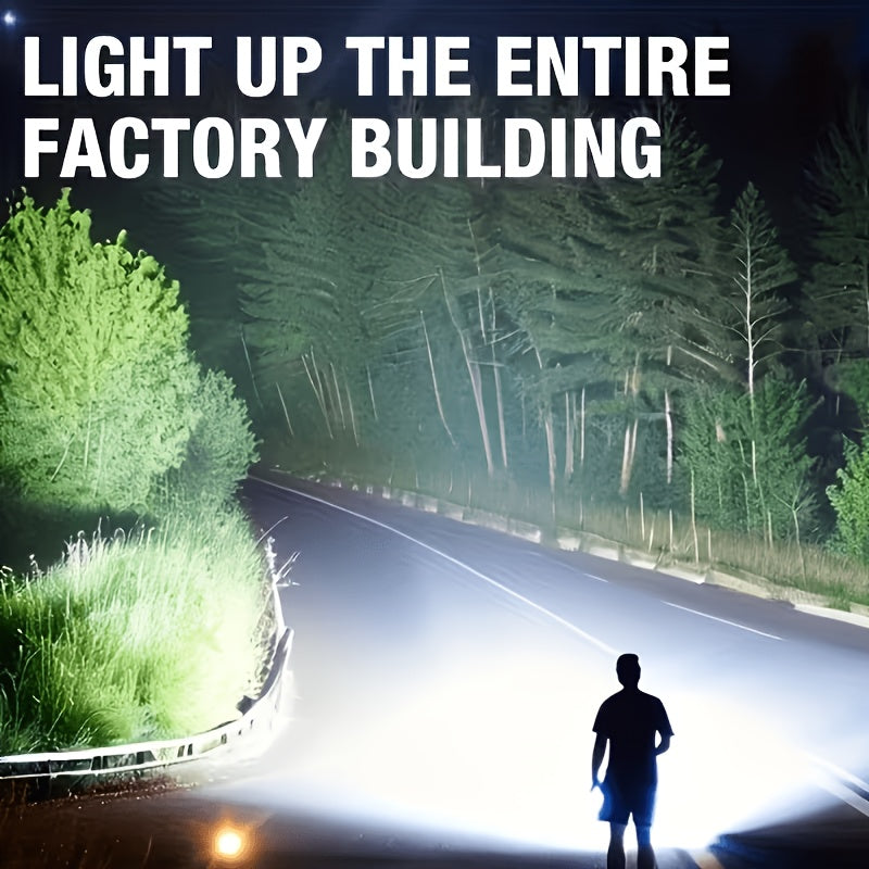 high power led flashlight features bright adjustable