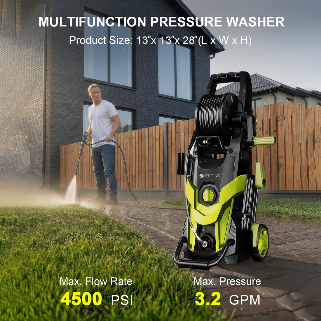 2026 pressure power washer 4500psi 4 quick