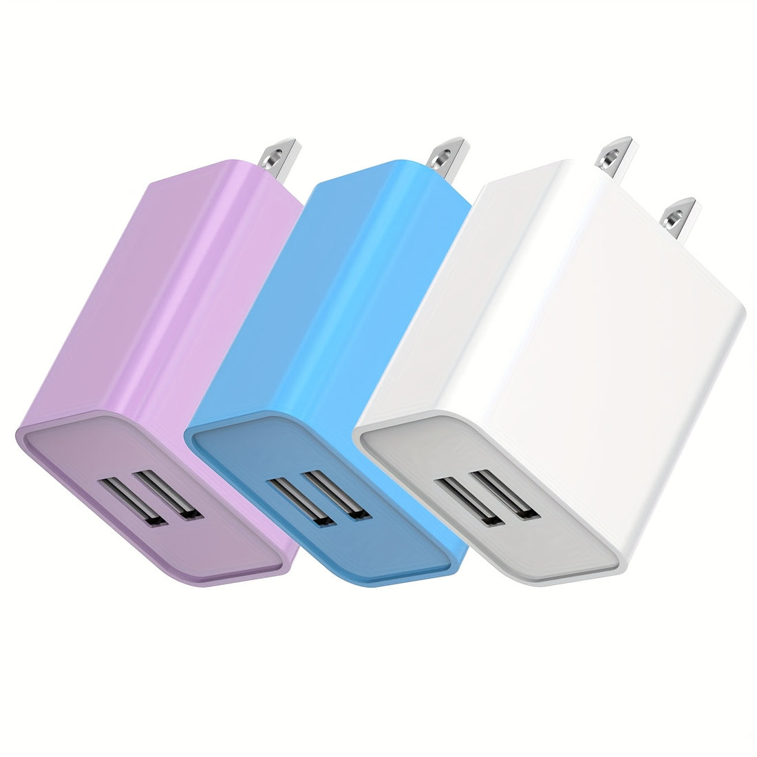 1 3 pack 4 pack 2 1a dual port usb charger block