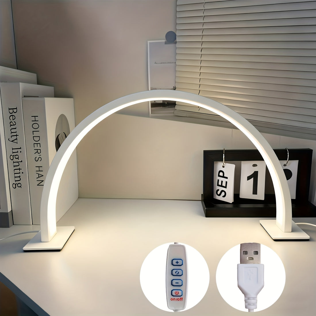 white led desk lamp adjustable brightness