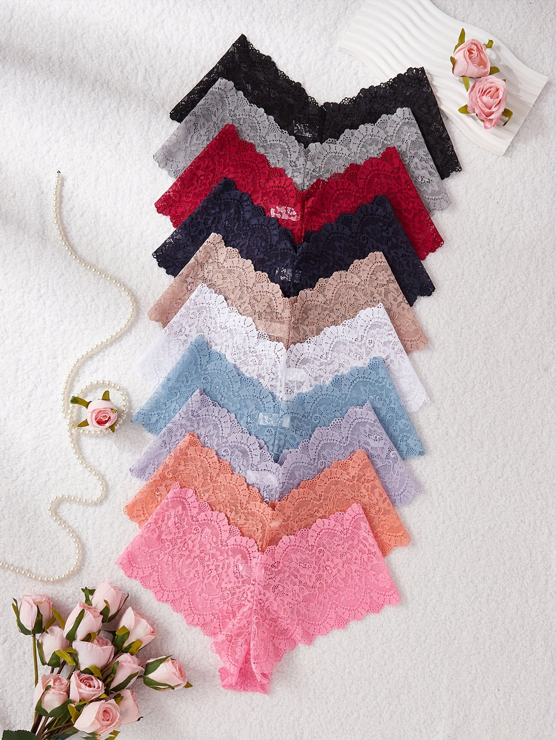 womens lace boxer shorts 10 pack | temu Temu