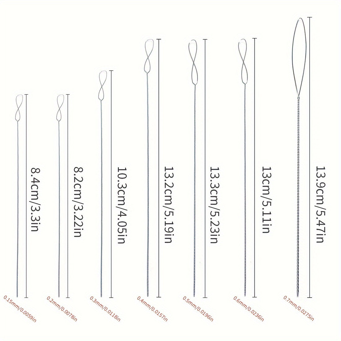 7pcs bead threading needle kit ideal jewelry creation