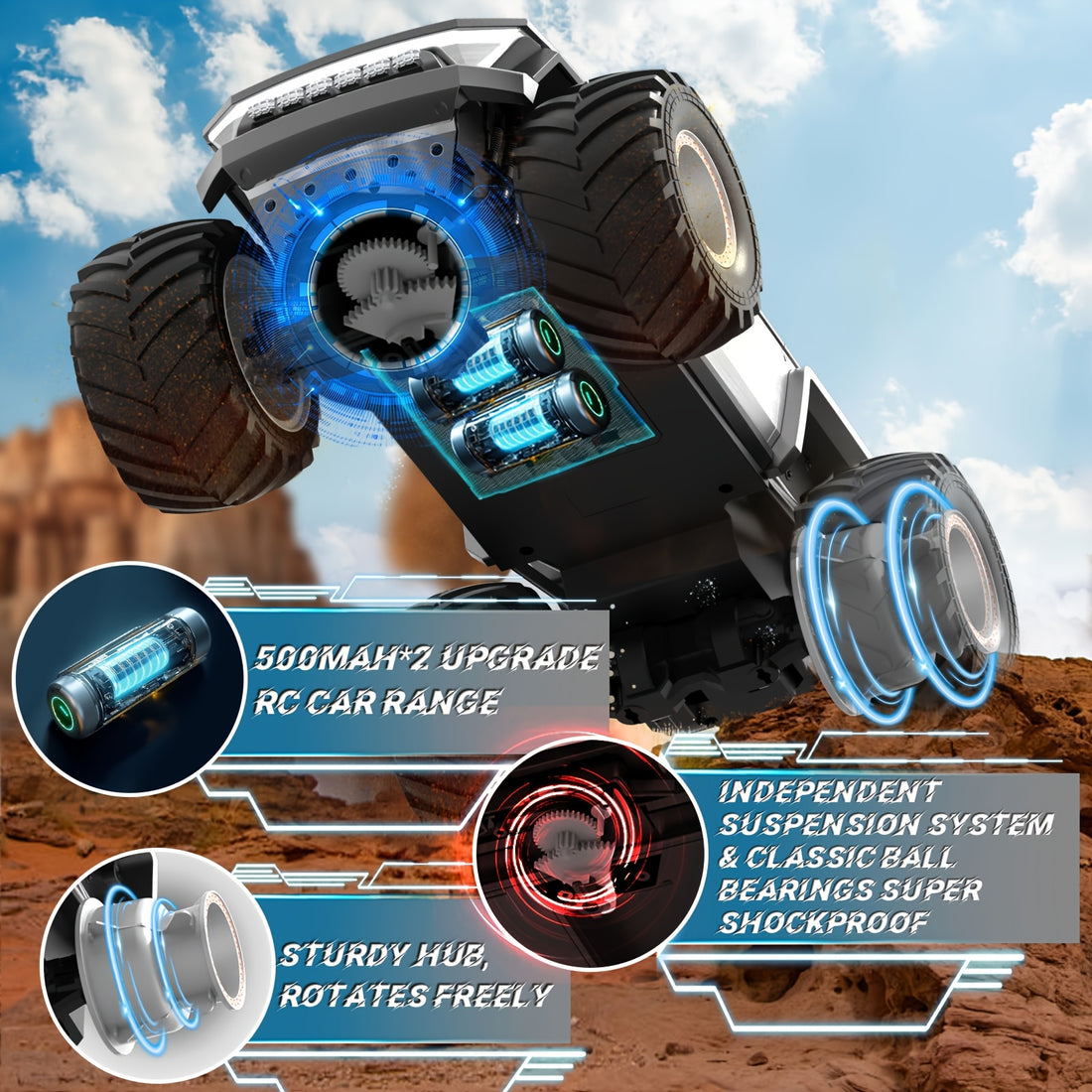 truck toy 2 4ghz 4wd terrain truck toy