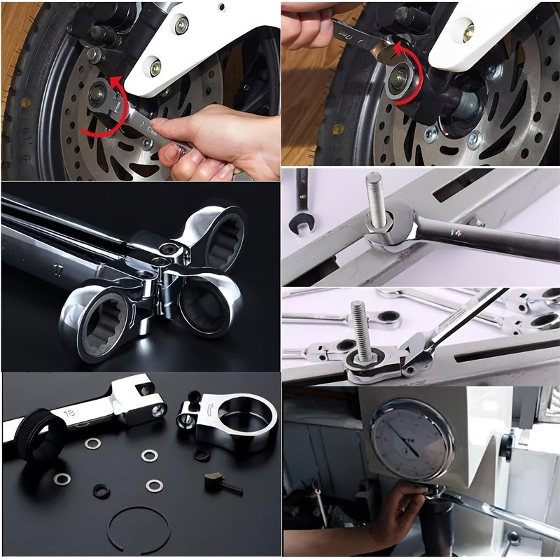 180 ratcheting wrench set 16pcs metric 6 22mm 72