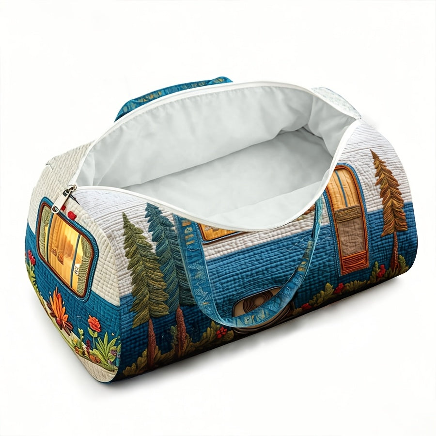 2d flat printing not embroidery van theme travel bags