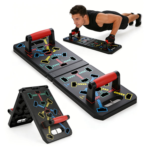 push board pilates bar band ab roller foldable