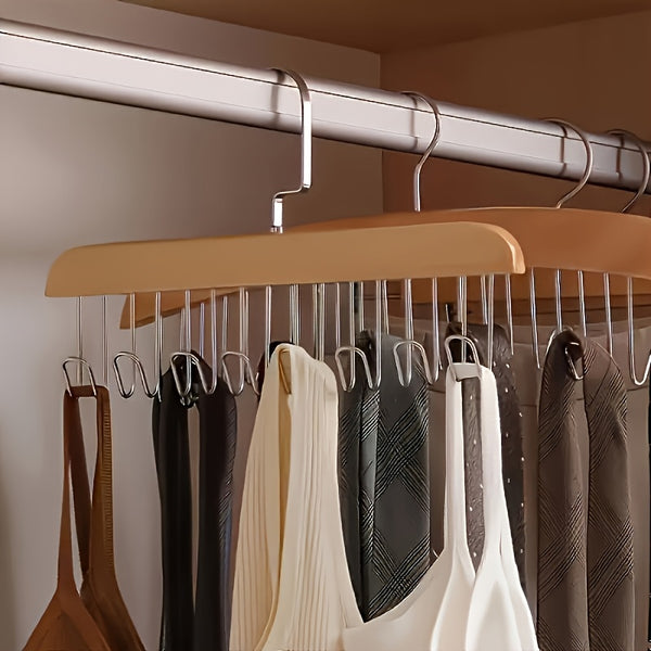 set 3 wooden bra hooks designed