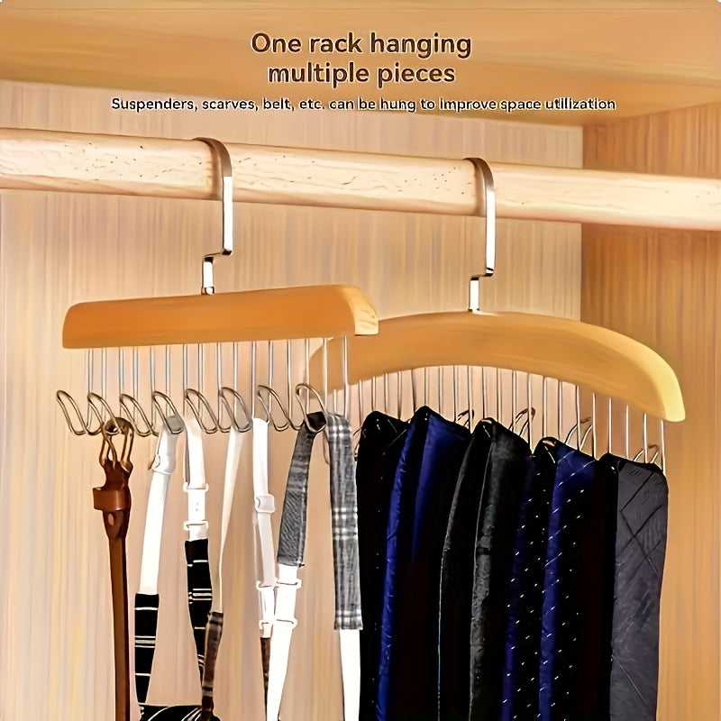 set 3 wooden bra hooks designed
