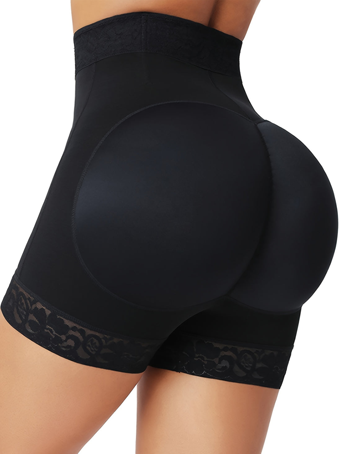 women front zipper lifter shorts high waist curve