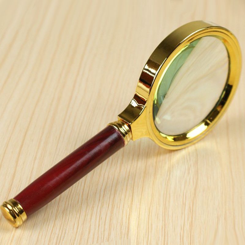 1pc metal magnifying glass 50 definition handheld