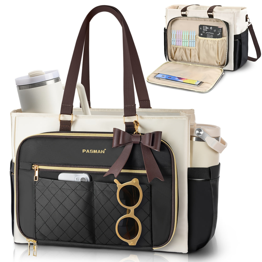 women tsa laptop tote bag compatible