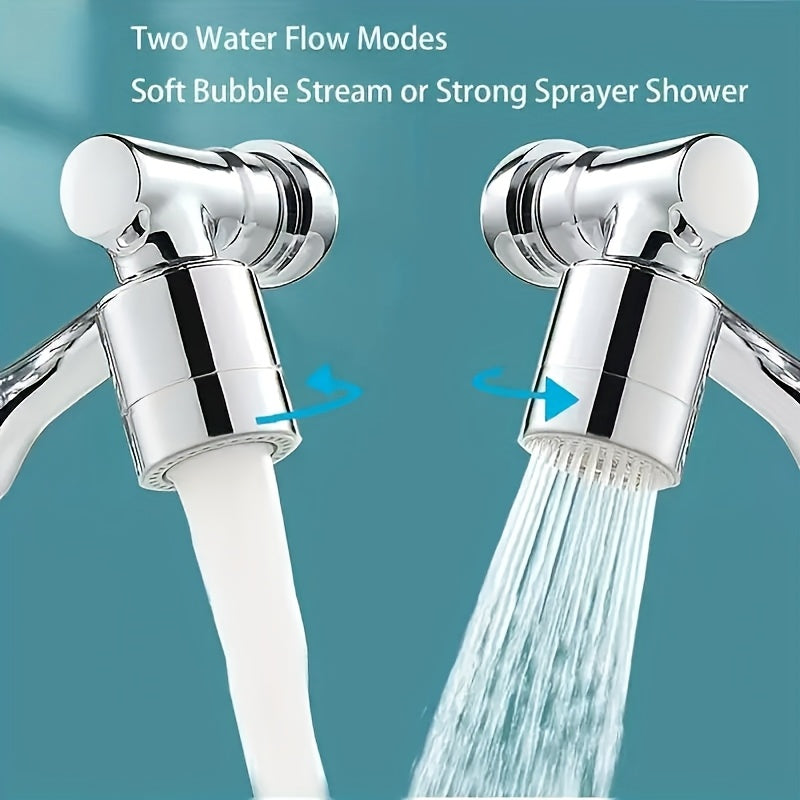 1pc 1440 swivel spray head chrome abs material smooth