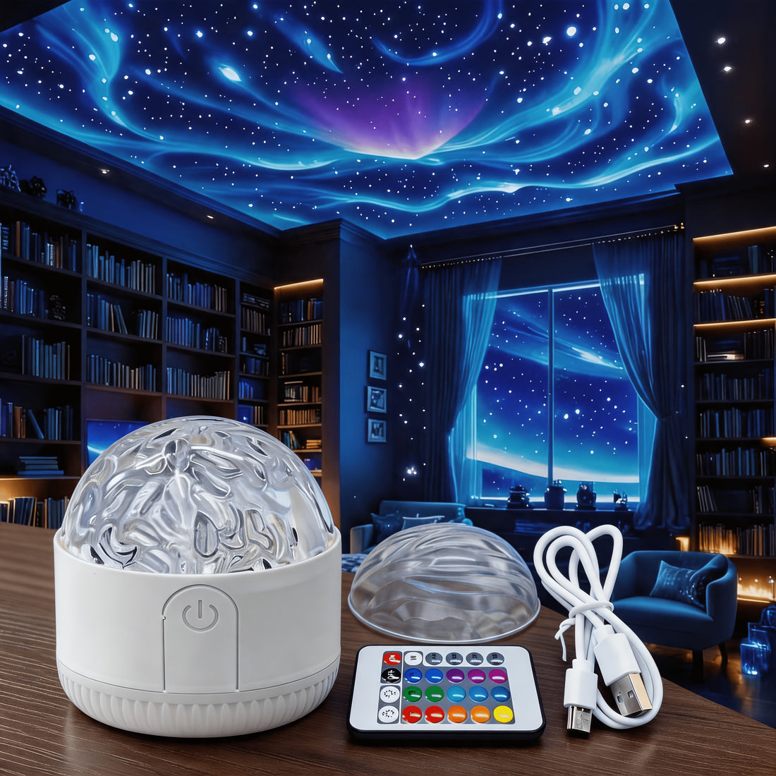 rechargeable rgb 16 projection lamp remote