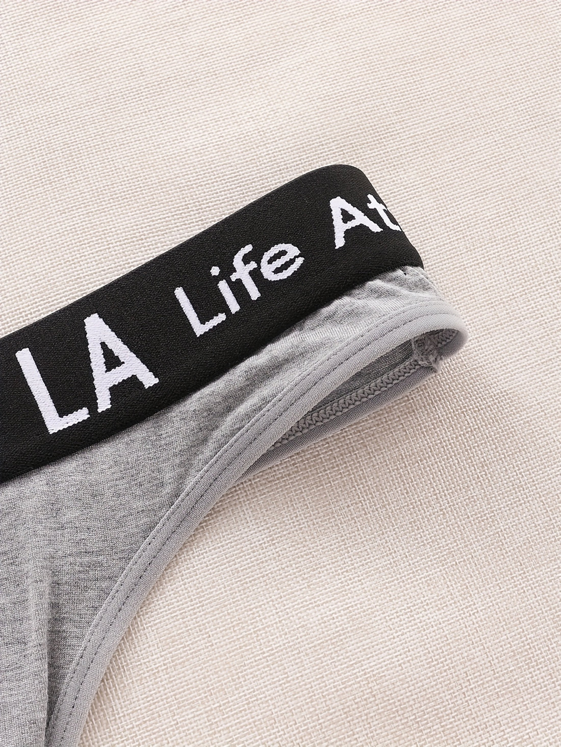 set stylish breathable low underwear in
