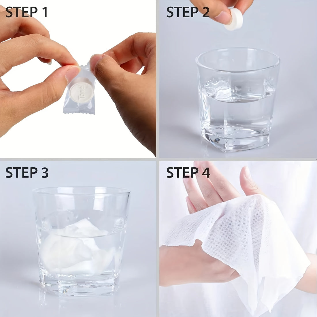 50 pack portable compressed towels disposable facial
