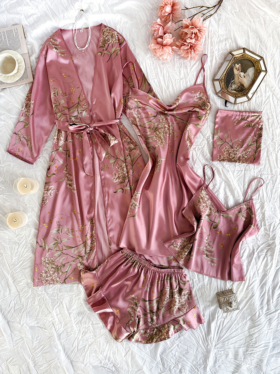womens breathable comfortable printed nightgown