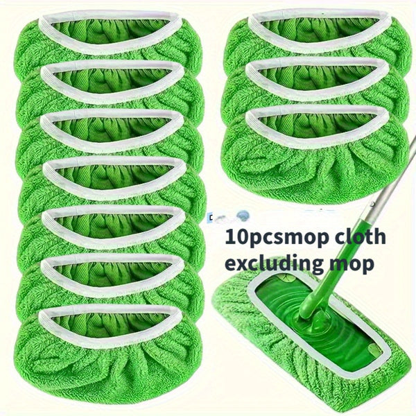 10pcs reusable mop pad covers compatible 10 inch