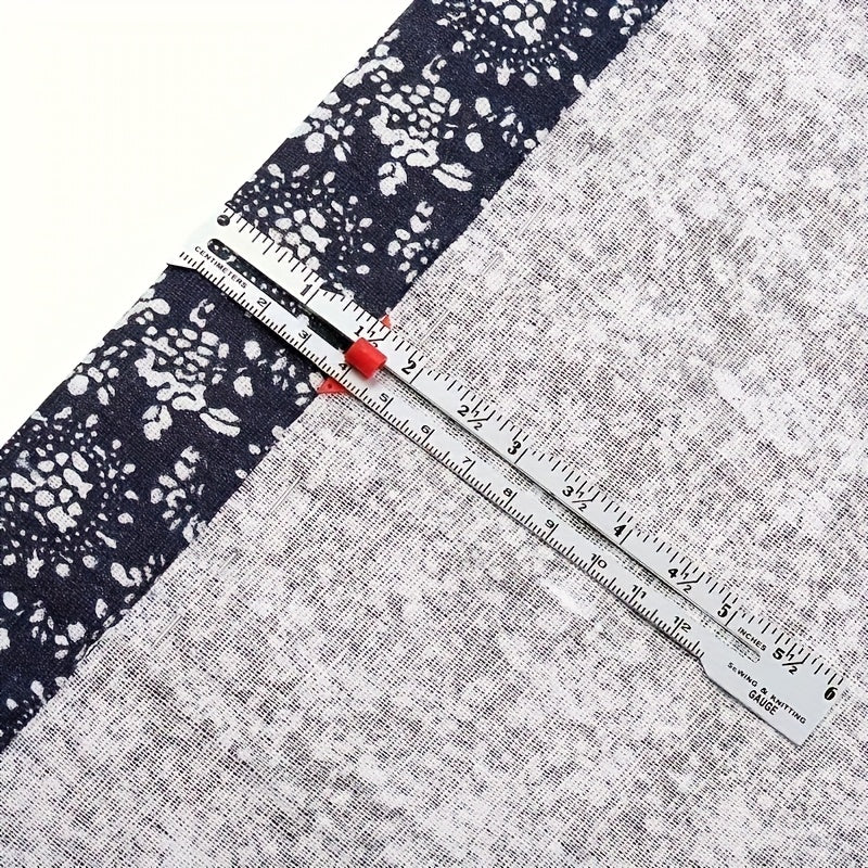 handmade ruler metal edge measuring sewing tool