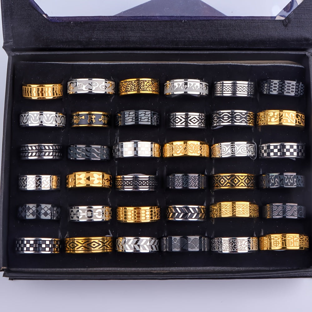 10pcs carved pattern multi