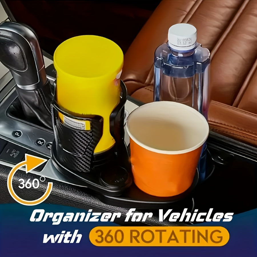 1 in 1 multifunctional car cup holder extender 360