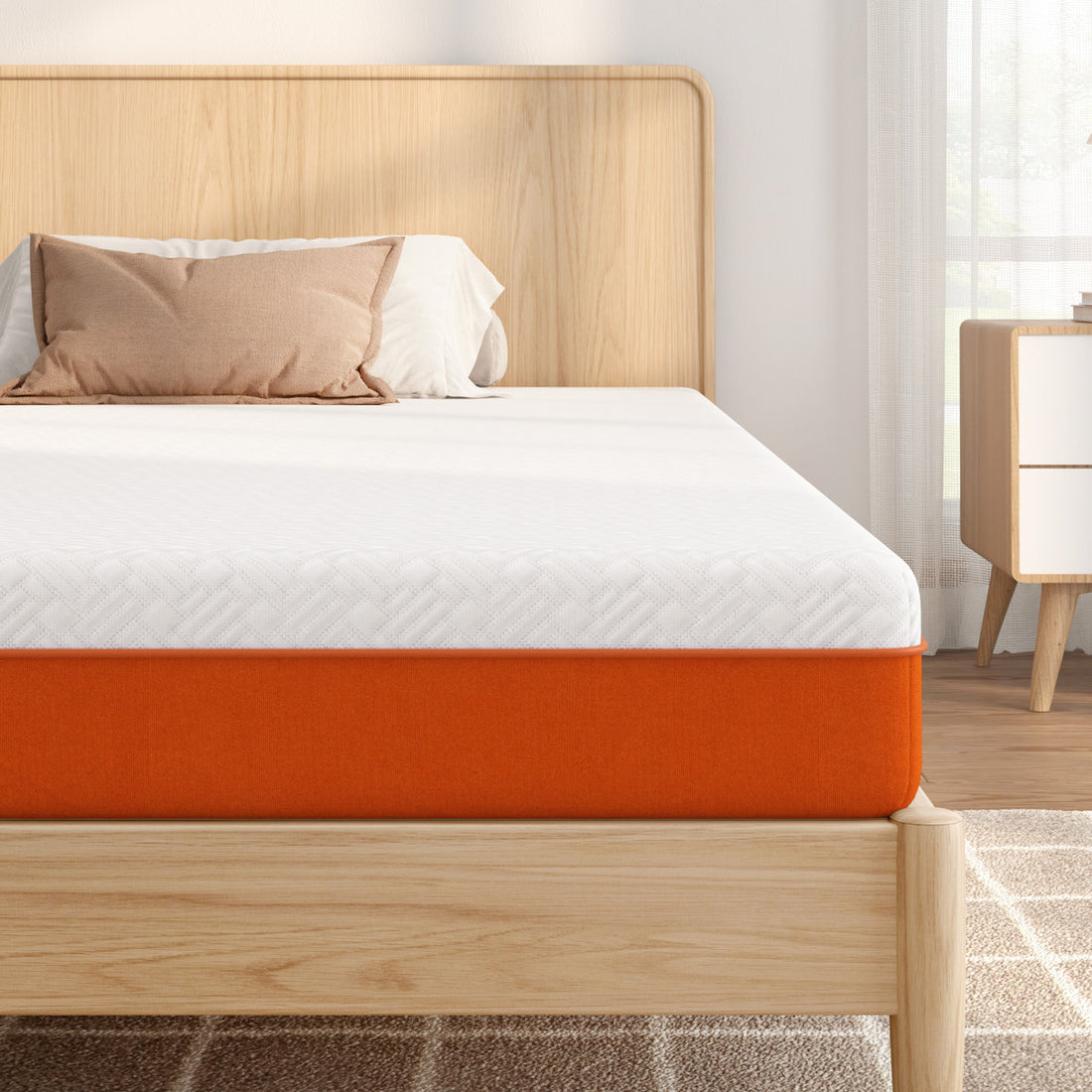 6" Gel Memory Foam Medium Mattress, Twin Size Mattress With Removable Washable Cover