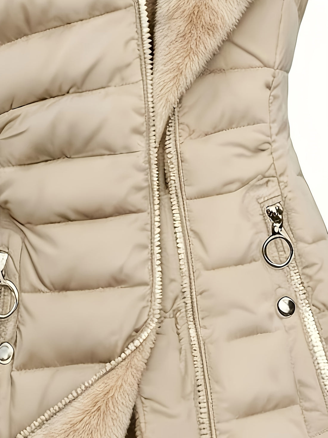 winter new length fleece lined warm loose womens hooded
