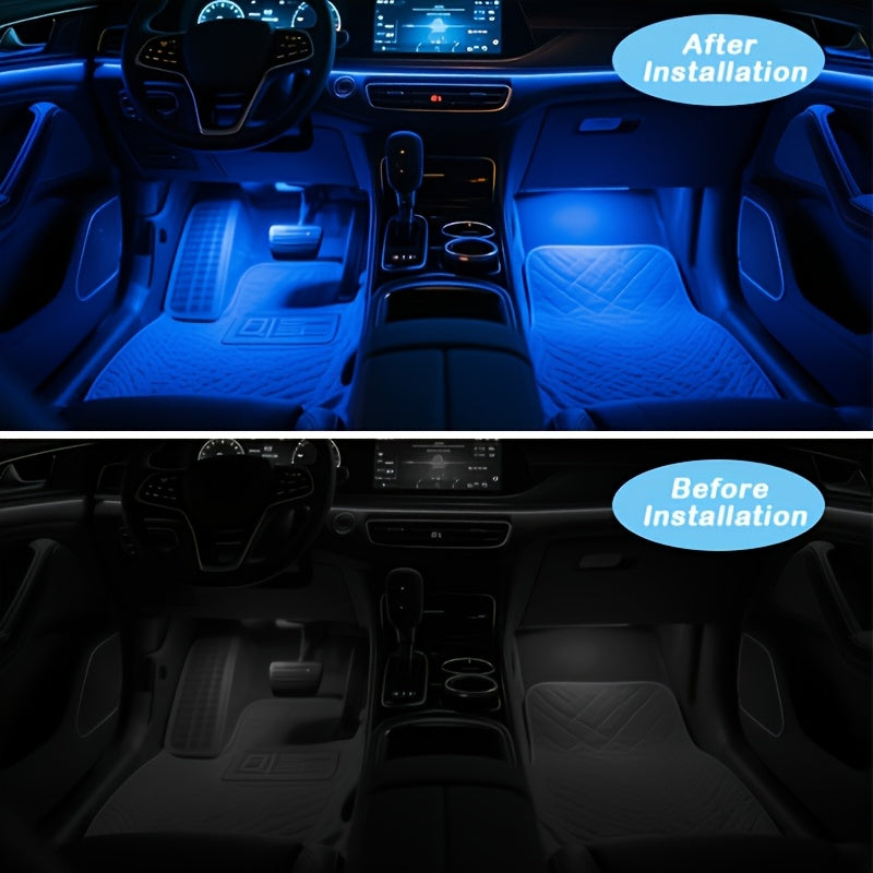 rgb car led light kit multi usb powered diy
