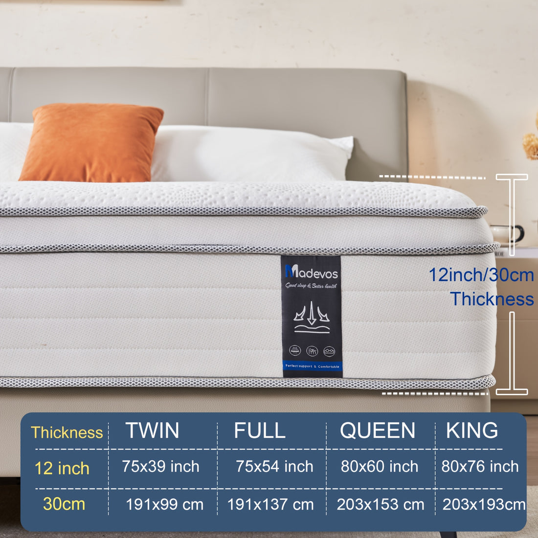 10 12 inch multilayer twin full queen king size
