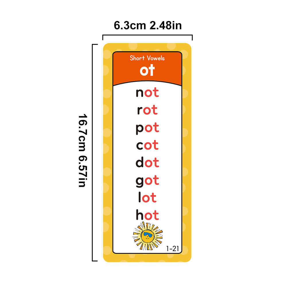 117 families words phonics word cards english