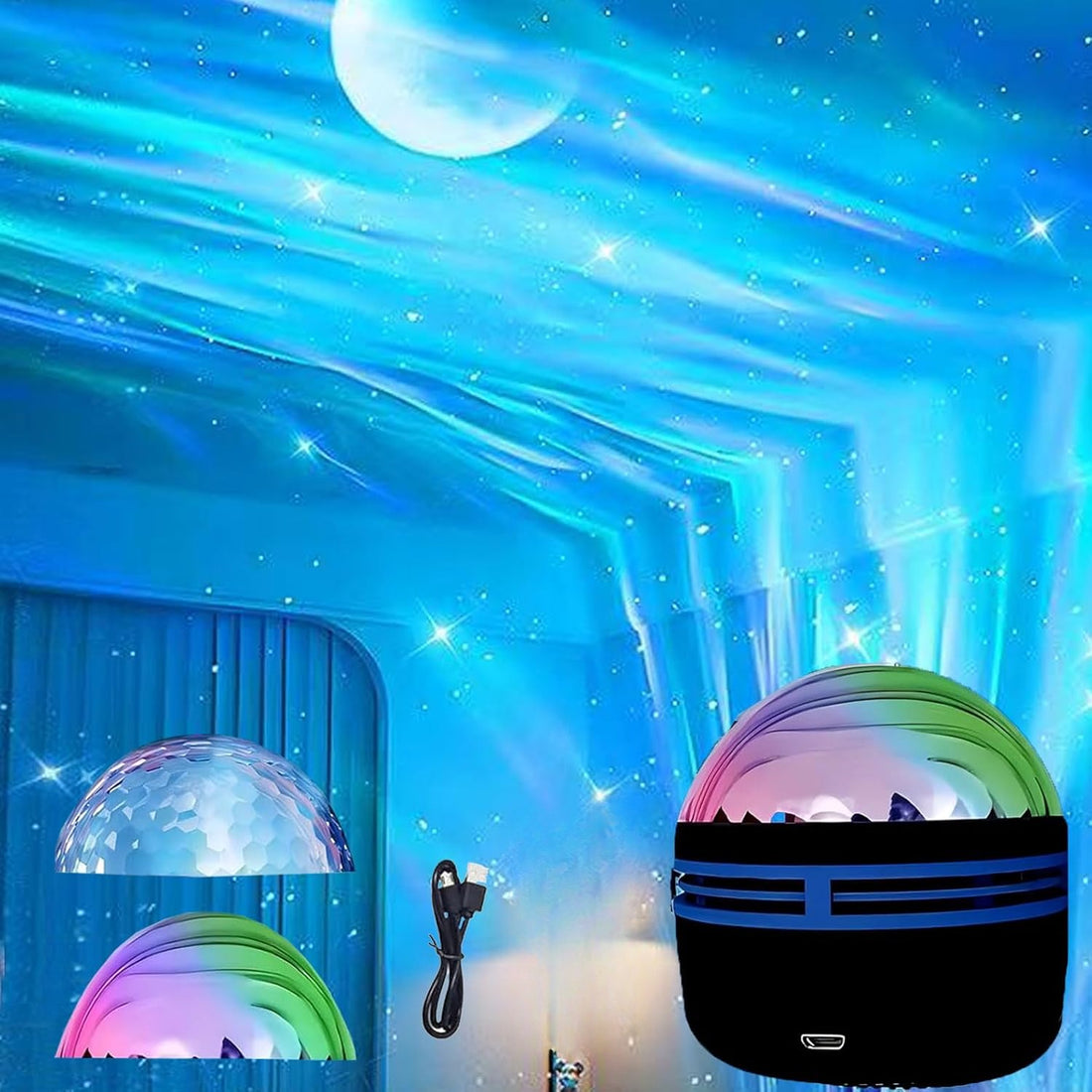 usb powered water lamp rgb color changing