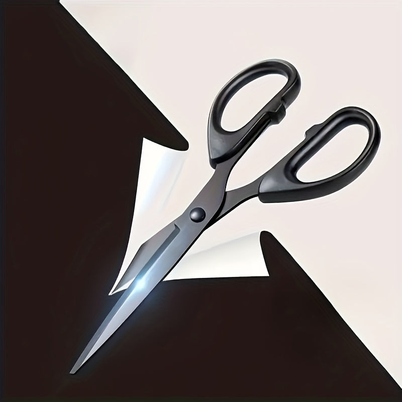 2 black rust proof metal scissors sharp comfortable