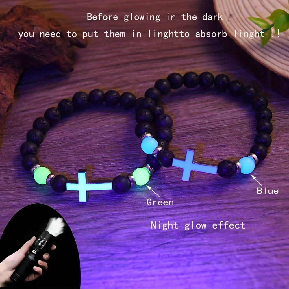 1pc volcano stone retro bracelet multi color