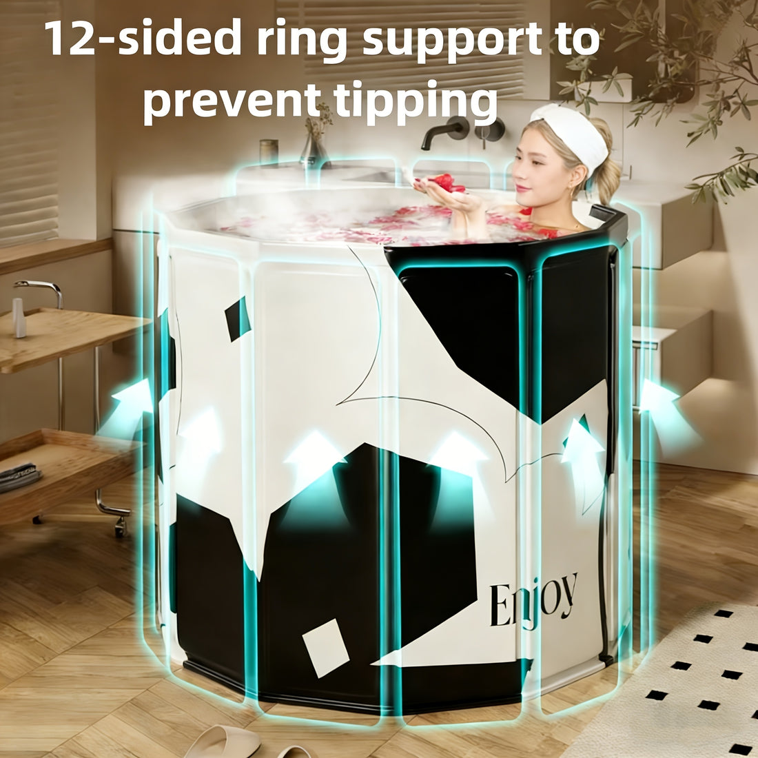 hot tub cold soaking tub free pillow drain hose