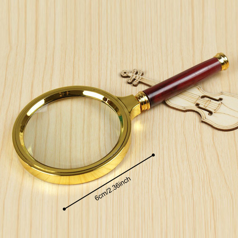 1pc metal magnifying glass 50 definition handheld
