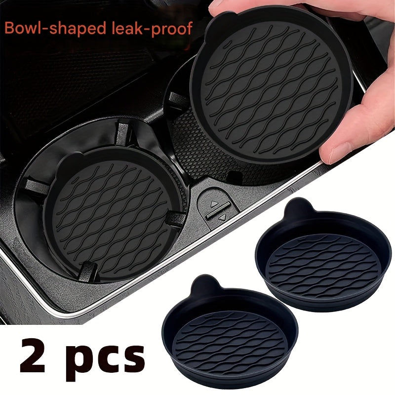 car silicone coaster car universal round car