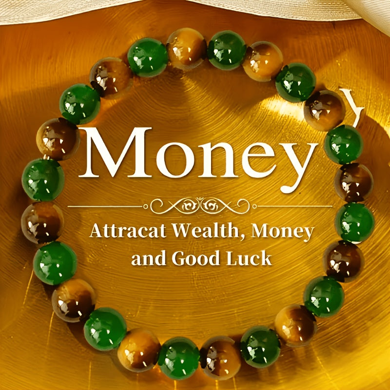 natural tigers eye stone bracelet handmade bohemian