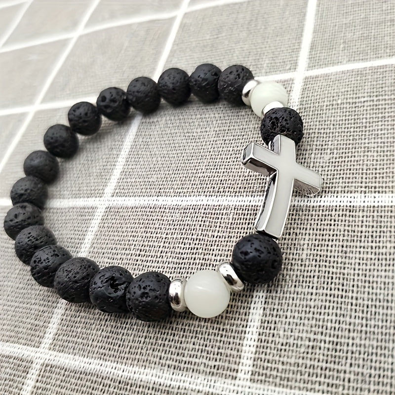 1pc volcano stone retro bracelet multi color