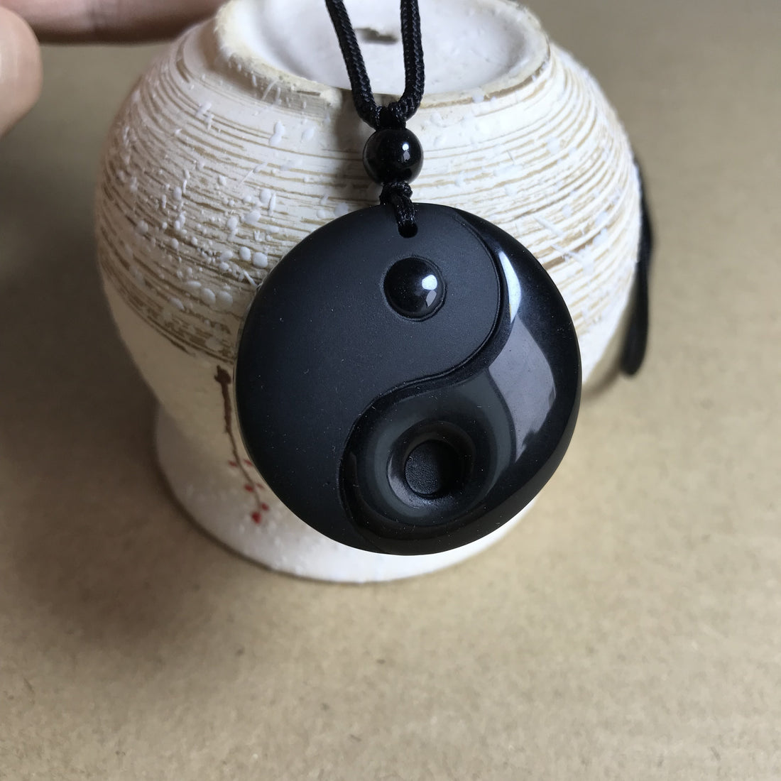 obsidian yin yang bagua pendant | temu Temu