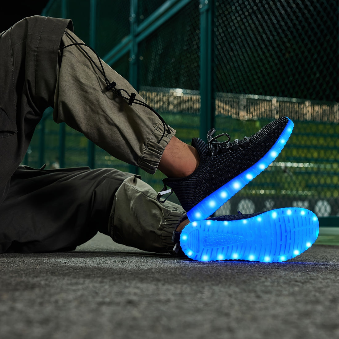 women men light shoes usb charging led shoes halloween