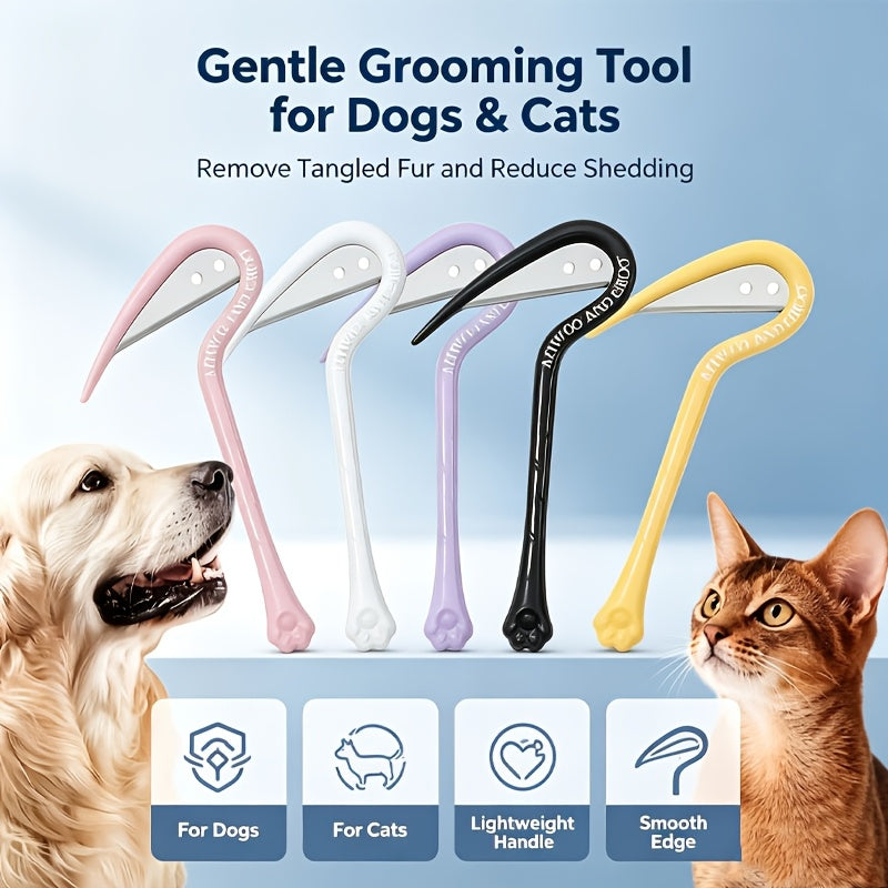 3 4 5 7pcs random color pet detangling comb grooming