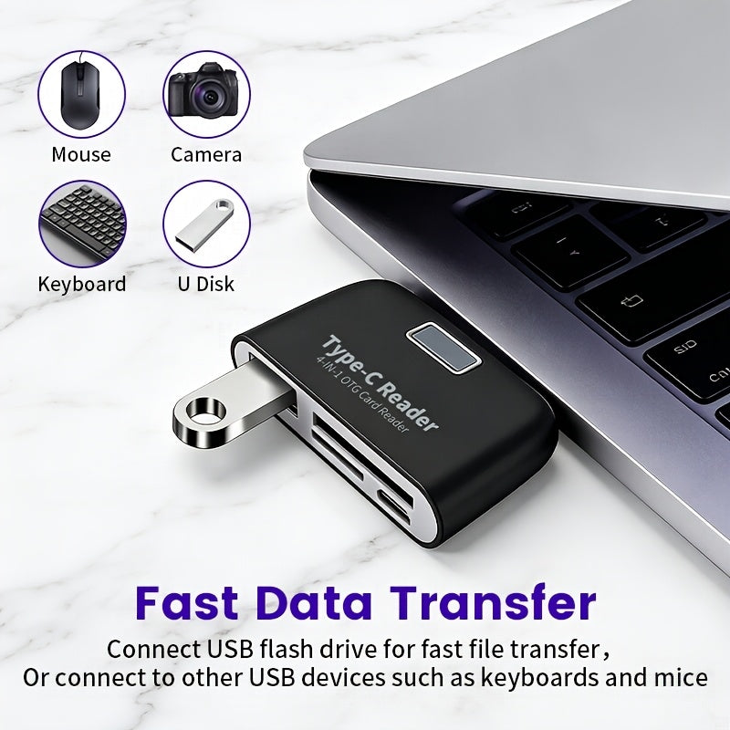 portable otg card reader writer suitable type plug