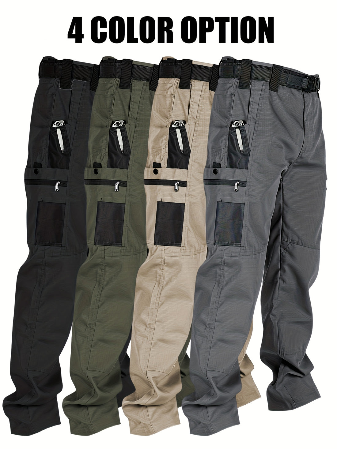 2 pc mens casual cargo pants lightweight cargo