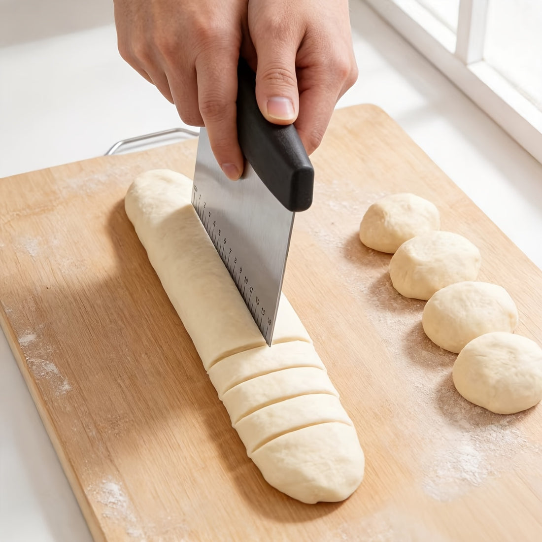 stainless steel scraper dough cutter spatula